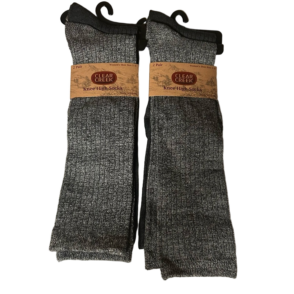 Clear Creek Woman’s Knee High Socks 4 Pairs Size 9 - 11 NWT